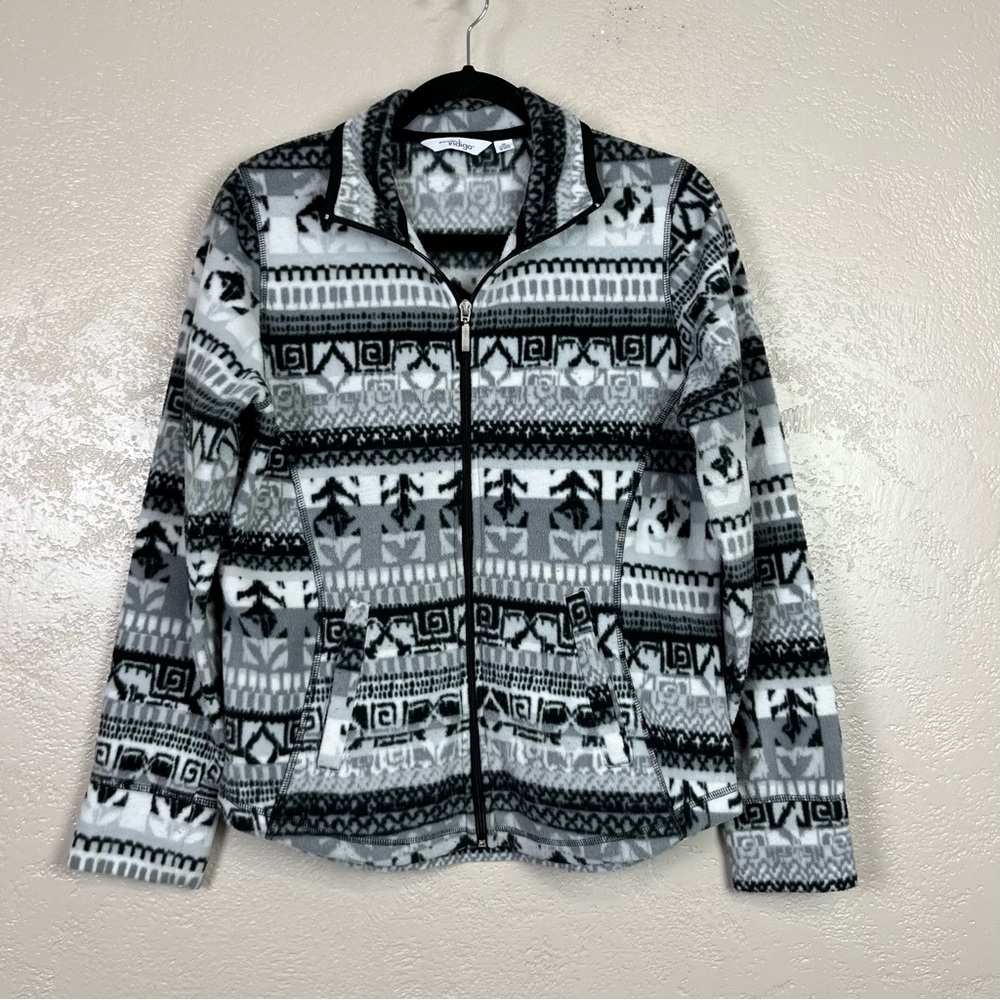 Indigo Women Aztec Boho Lightweight‎  Fleece Jacket Size M